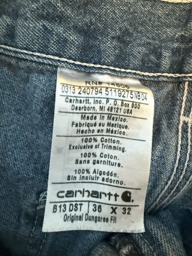 Carhartt FR Flame-Resistant Relaxed Fit Work Jeans, Blue Denim, 36x32 - Bild 6 von 6