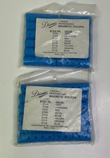 Diane Professional Lot Of 2- 12 Pks Magnetic Rollers Blue 11/16   2716