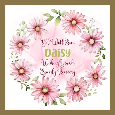 AMLDESIGN personalised get well soon card female male aunt cousin mum dad friend relations