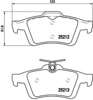 Brembo P 24 148 Bremsbelagsatz, Scheibenbremse For Ford Ford (Changan) Ford Asia