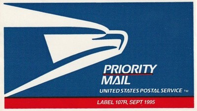 USA Priority Mail label 107R Sept 1995