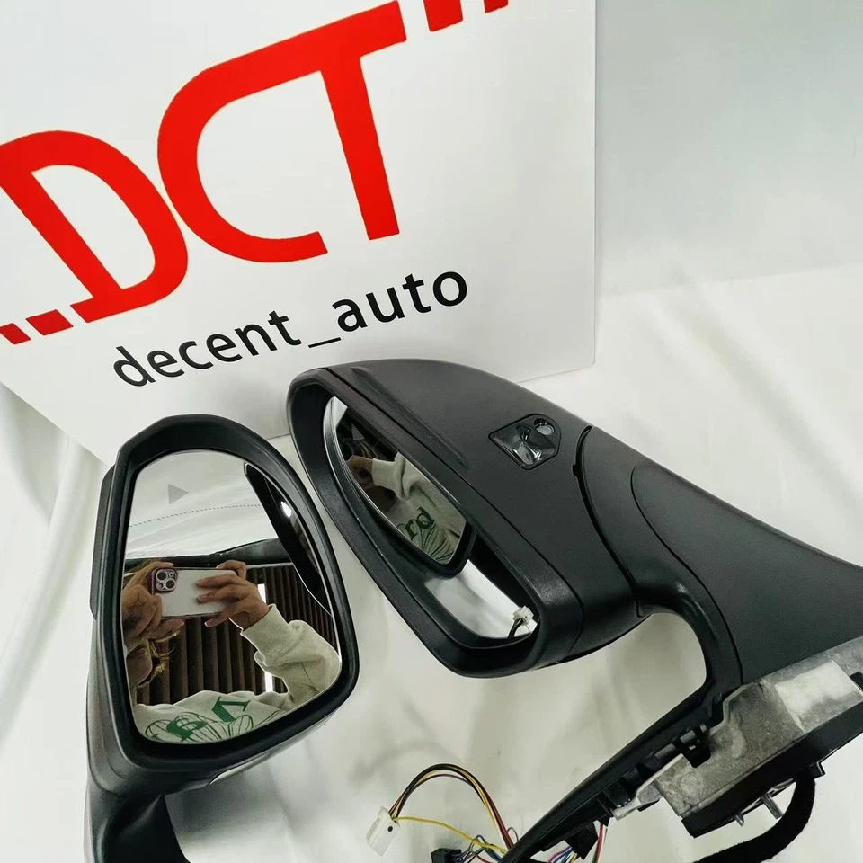 Car Rear View Mirror 2PCS for Mercedes Benz C class W206 C300 C200 W/BL Lights - Image 3 of 4