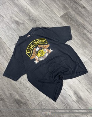 Vintage 90s Harley Davidson Motorcycle Eagle HOG T Shirt Sz XXXL