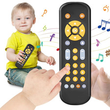 Baby TV Remote Control Toy 6 Month , Toddler Realistic Remote Toy with Sound and