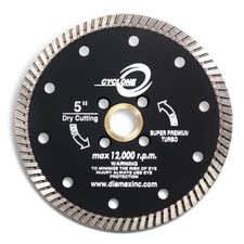 Diamax 6" Cyclone Turbo Diamond Blade, 5/8"  - 20mm Arbor, Granite Cutting Blade