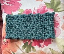 Neck warmer hand crocheted merino wool Etsy pine green evergreen adult o/s NEW