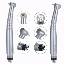 Dental Fiber Optic LED E-generator High Speed Handpiece 5 Bulb 5 Spray Ring LED