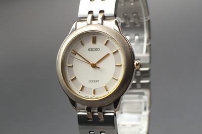Vintage 1986 [N MINT / New Batt] Seiko Lucent 7N21-0030 Quarz Damenuhr JAPAN