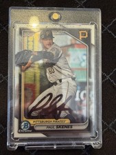 Signed 2025 Topps Paul Skenes IP Auto Bowman Chrome #BCP-125