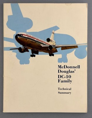 Douglas DC-10 Technische Zusammenfassung 1978 Hersteller Prospekt Cutaway Sitzkarten
