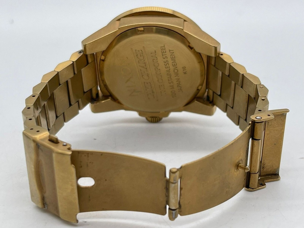 Nixon Take Charge Corporal All Gold Black Stainless Steel
