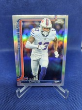 2025 Topps Chrome Football Gabe Davis Refractor Parallel #142 Buffalo Bills