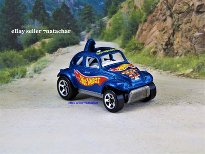 VW Beetle Bug Volkswagen Racing Model 1/64 Scale Blue A1