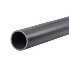 PVC Rigid Round Pipe 28mm ID 32mm OD 0.65m Light Grey High Impact