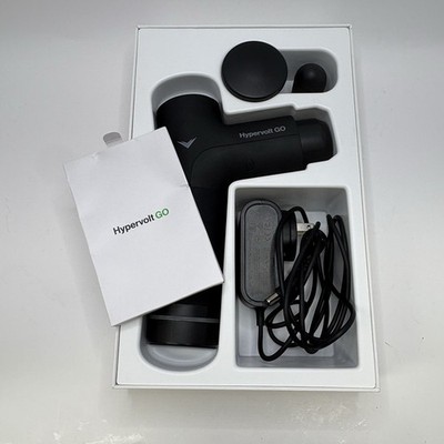 Hyperice Hypervolt Go Handheld Percussion Massager Gun With Attachments & Box