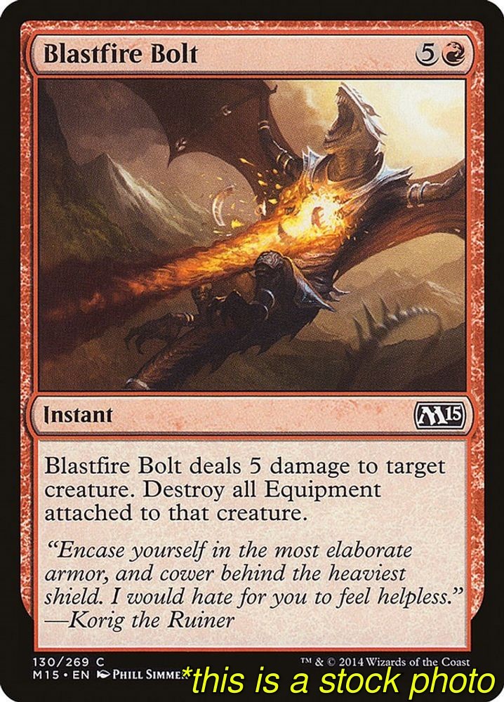Magic Blastfire Bolt Magic 2015 (M15) 130 Lightly Played