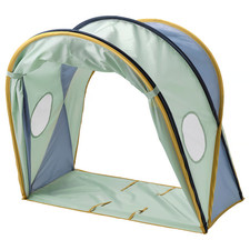IKEA ELDFLUGA Blue Green Foldable Children’s Bed Tent Fun & Cozy Kids Play Tent