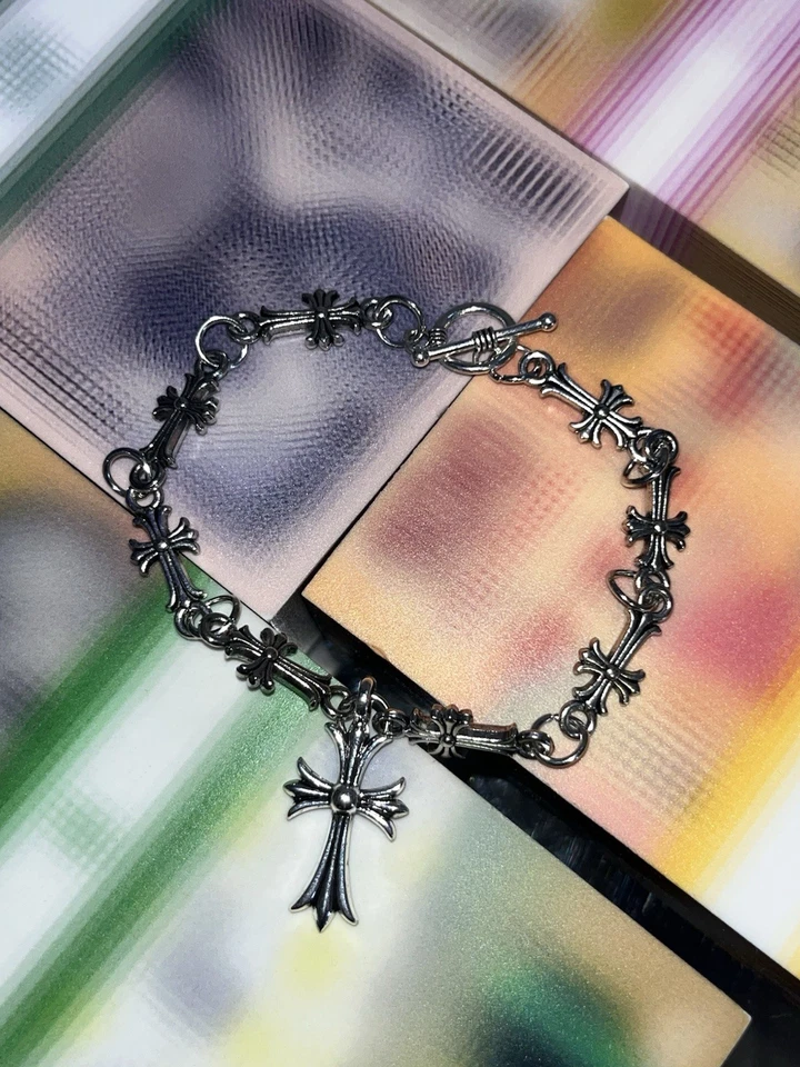 Chrome Hearts Style手链8英寸 — 第 3/4 张图片