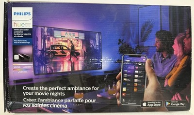 Philips Hue Play Starter Kit- 2x Black Hue Play Light Bars & Hue Bridge
