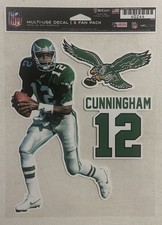 New WinCraft Randall Cunningham #12 Multi-Use Decal *NIP* Philadelphia Eagles