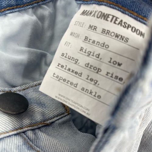 Man X One Teaspoon Mr Browns Jeans 34 Regular Brando NWT - Picture 6 of 10