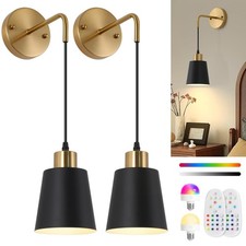 Rechargeable Wall Sconces Set of 2 Wireless Battery Lights 15 (New 38% Off