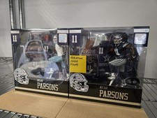 2x McFarlane Micah Parsons Cowboys Figures Base White Jersey & Platinum Dark