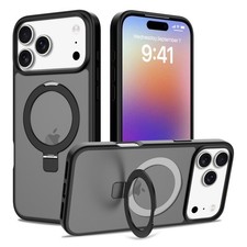 Mag Safe Case For iPhone 17 16 Pro Max 15 14 13 12 17e Rugged Cover Ring Stand