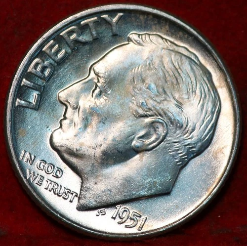 1951-D Roosevelt Dime — photo from the most recent tracked eBay sale