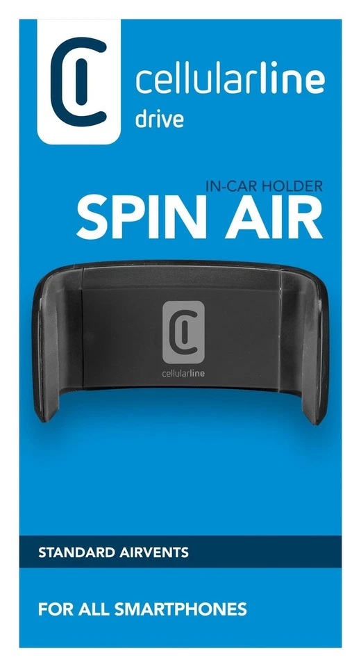 Cellular Line Supporto auto smartphone SPIN AIR Black HANDYHOLDERK - Immagine 2 di 4