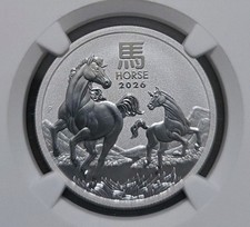 Australia 2026 50C Year of the Horse 9999 Silver MS69 NGC Coin