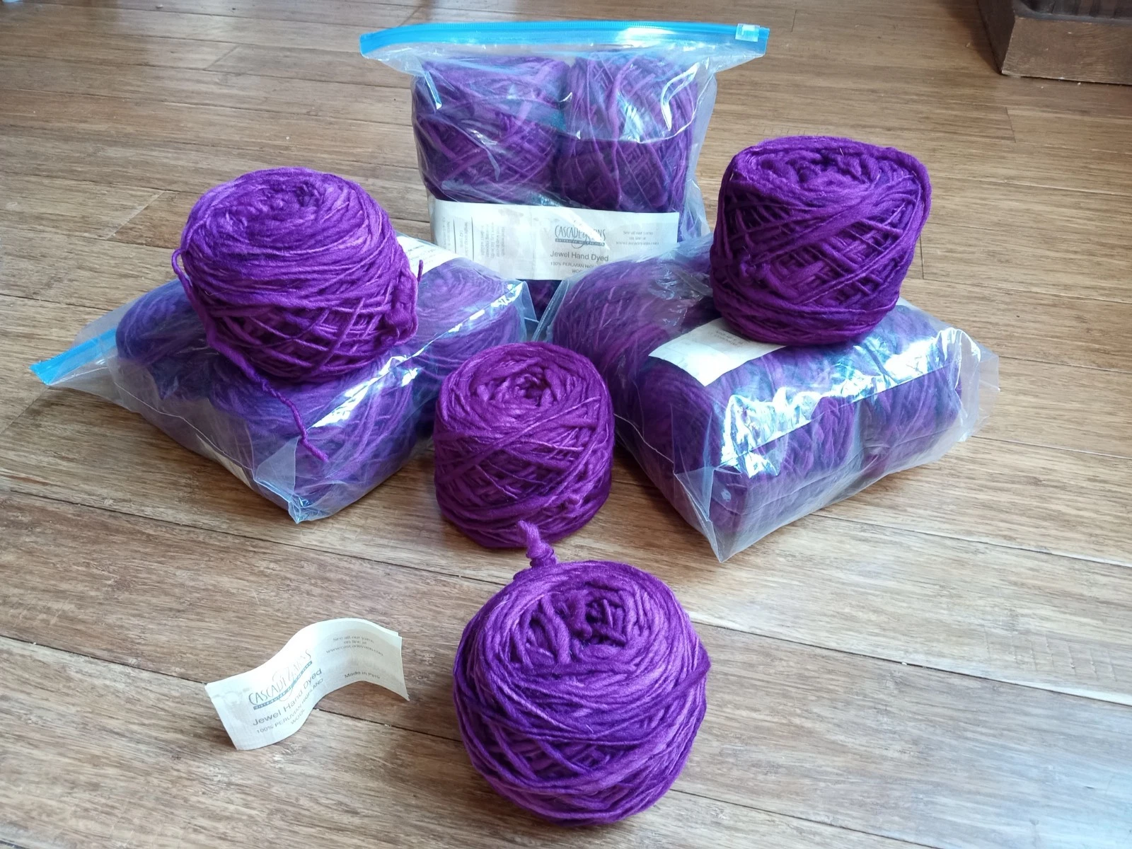 16-SKEIN LOT Cascade Yarns Hand Dyed Jewel Worsted Intact 100% Peruvian Wool image 1