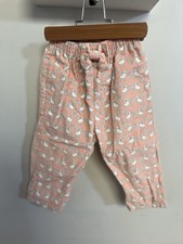 VTG OshKosh B'gosh Pink Corduroy Duck Print Pants Baby 24M Made in USA 90s