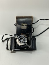 Voigtl nder Bessa w/Anastigmat Skopar 10.5cm 105mm f4.5 folder 6 Leather Case