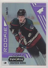 2020-21 Upper Deck Synergy Rookie Purple 17/65 Brayden Burke #100 v5t