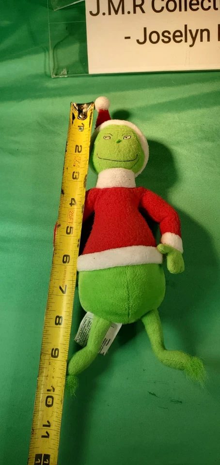 Vintage Hallmark Plush Dr. Seuss The Grinch Stuffed Animal Toy Santa 9” 1998 - Image 2 of 4