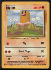 Diglett Base Set 4th Print 1999-2000 47/102 LP 24