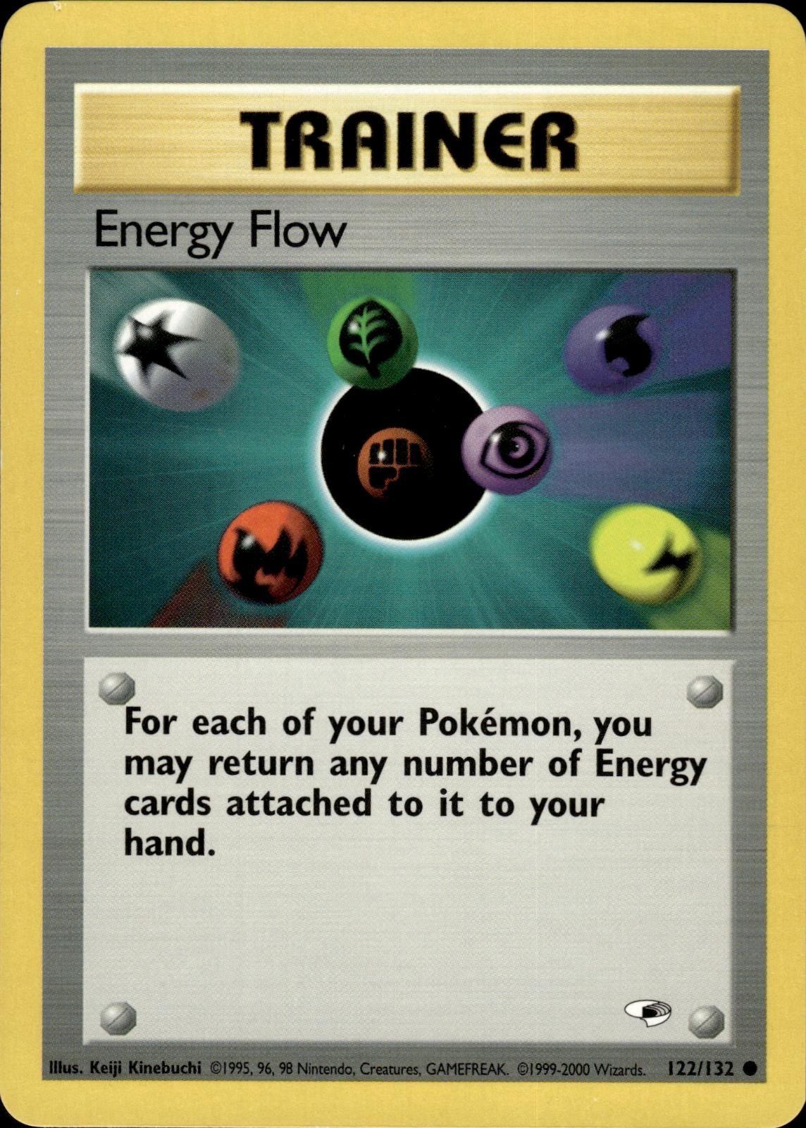 Pokemon Gym Heroes Common Energy Flow 122/132 - Near Mint (NM)