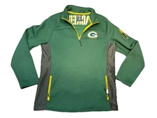 Green Bay Packers NFL G-III Apparel Group Mens Jacket Green Fleece  Pull Over M