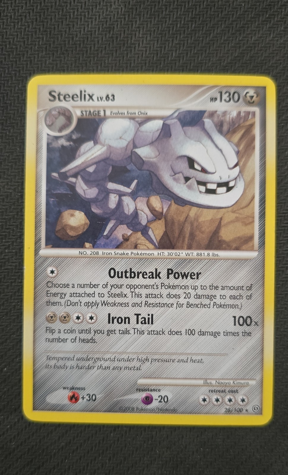 Steelix 28/100 Stormfront Regular