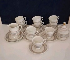 Servizio Tazzine Caffè Porcellana Johann Seltmann Vohenstrauß Bavaria Vintage