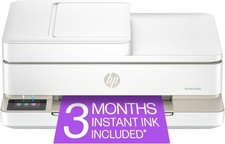 HP Envy 6555e Wireless All-in-One Color Inkjet Printer, Portobello, Print, scan