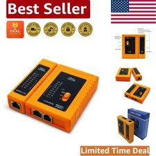 All-In-One RJ45 Cable Tester with LED Display - Perfect for Home Office Use