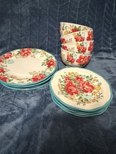 The Pioneer Woman Floral Stoneware Dinner Set Plates Bowls Dishwasher Safe