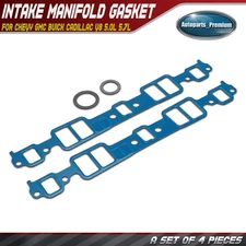 Engine Intake Manifold Gasket Set for Chevy GMC Buick Cadillac Olds V8 5.0L 5.7L