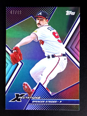 SUPER RARE SSP /49 2023 Topps Xpectations Spencer Strider Rainbow BRAVES