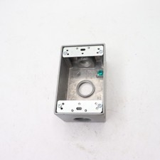 Commercial Electric Metallic Weatherproof Box 1-Gang w/ 3 3/4" Hole