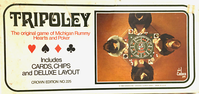 Tripoley Card Game Cadco Inc 1969 Complete Crown Edition 225
