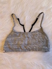 PINK Victoria's Secret Bra Womens Size XS Gray Wireless Strappy Bralette