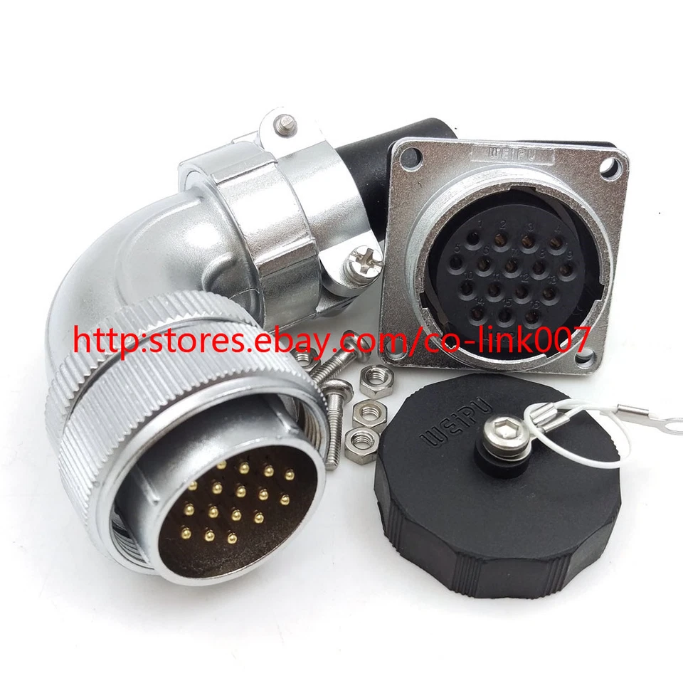 WS28 16Pin Waterproof Power Connector,10A 500V High voltage Electronic Connector - Image 2 of 4